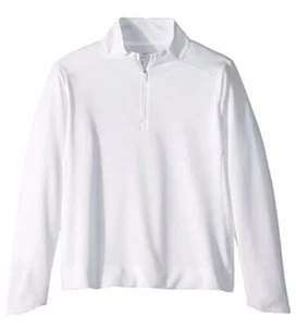 Nike Youth Girls Dry 1/4 Zip Golf Pullover White Size Medium ZP-8618 - Picture 1 of 3