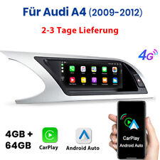 Für Audi A4 2009-2012 4+64G 8Core Carplay Android Autoradio GPS Navi WIFI BT DAB