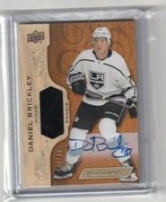 2018-19 UD Engrained Base Auto Premium Rookie Daniel Brickley LA Kings 57/65