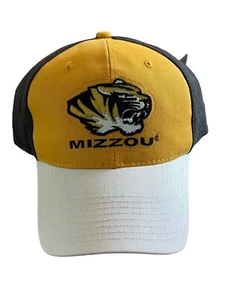NCAA Missouri Tigers grau gold weiß strukturiert verstellbar Baseballkappe Mütze - neu - Bild 1 von 7