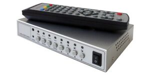 Premium 2-Channel Dual Pop View Bnc Video Mixer Switcher With Ir Remote
