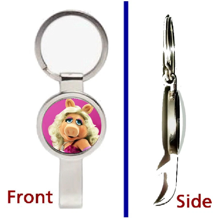 Colgante o llavero The Muppets Miss Piggy tono plata abrebotellas secreto Foto 1 de 1