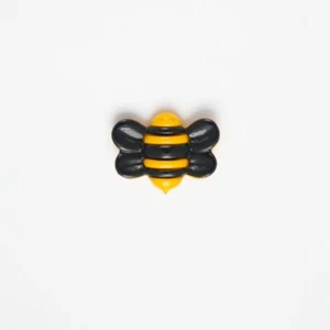 Cute Bee Shank Buttons 25mm Baby Craft Clothes - Picture 1 of 1