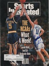 Bobby Hurley Duke & Jason Kidd Basketball SIGNED 3/29/93 Sports Illustrated COA!