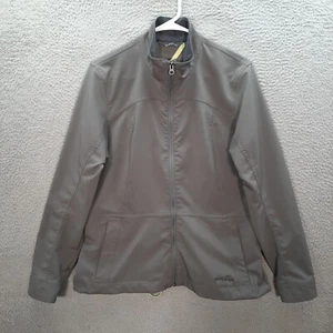 Eddie Bauer Jacket Womens Extra Large Gray Ripstop Windbreaker Stretch Outdoors - Picture 1 of 7