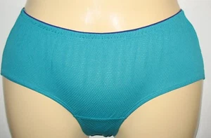 FRUIT OF THE LOOM - AQUA - SIZE  7 - BREATHABLE MICRO MESH - BOY SHORTS  PANTY  - Picture 1 of 3