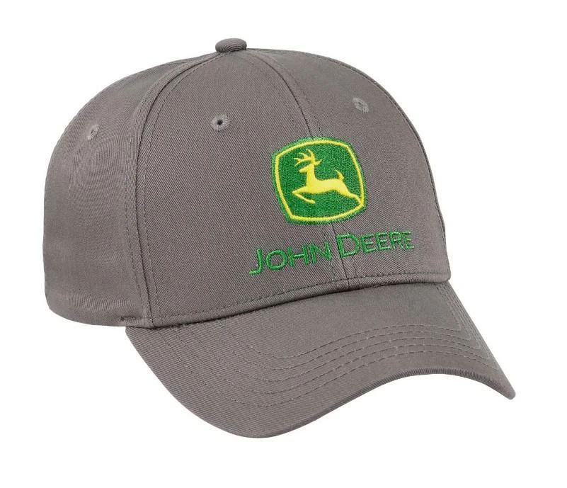 LP69061 John Deere Licensed Charcoal Chino Cap / Hat - Image 1 of 1