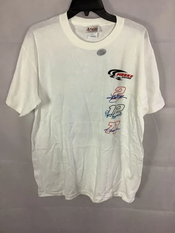 New Penske Racing Nascar Crewneck T-Shirt Mens Size L Newman Busch Hornish Cover