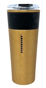 2021 Starbucks Rissgold 16 Flüssigunzen Hoch Kaffee Edelstahl Reisebecher Becher - Bild 1 von 8