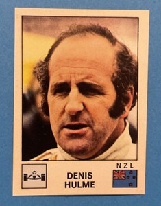 Original 1974 Image Sticker Panini Sport Stars Formula 1 Denis Hulme