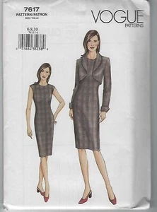 Vestido y Chaqueta Vogue Patrón de Costura 7617 - Talla 6-8-10 - Imagen 1 de 2