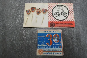 Povazske Strojarne Babetta Moped Slovakia Stick Pins Badge Button Advertising - Picture 1 of 6