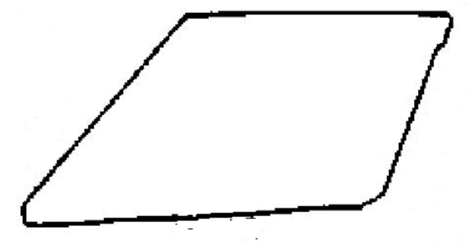 Fits Subaru DL GL GL-10 1985-1989 4 Door Stn Wagon Driver Side Rear Door Glass - Image 1 of 1