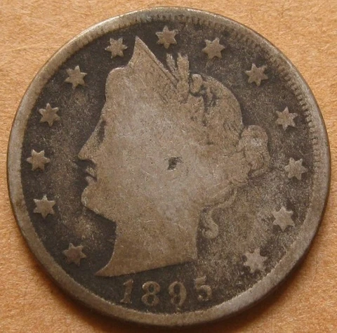 1895 Liberty Nickel - Circulated Details Cover