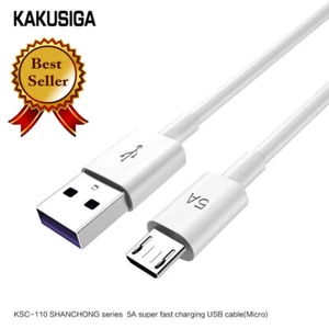 Micro USB Cable 1m 5A Charger Data Sync Braided Lead For Samsung Android Phones - Picture 1 of 11