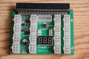 12v Breakout Board Server Power Supply Adapter  GPU Mining 16x6Pin X-Adapter V11 - Picture 1 of 2