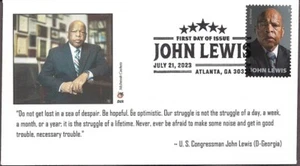 John Lewis - 2023 FDC - Annullamento pittorico - Cachette McIntosh - Foto 1 di 1