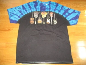 Famous Guitars (XL) Tie Dye T-Shirt - Picture 1 of 3