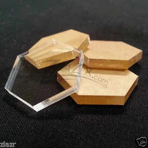 50 discos de plástico plexiglás geométrico de plástico acrílico transparente de 1,25""x1/8"" artesanía EE. UU. - Imagen 1 de 3