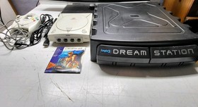 Sega Dreamcast Console BUNDLE HKT-3020 Tested And Working w/ Dream Station