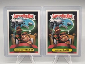 Garbage Pail Kids Unfriendly Freddy Insomni Zach 2018 Oh, the Horror-ible 5a 5b - Bild 1 von 2