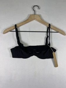 SKIMS Fits Everybody Lace Unlined Demi Bra Onyx Size 32A NWT - Picture 1 of 7
