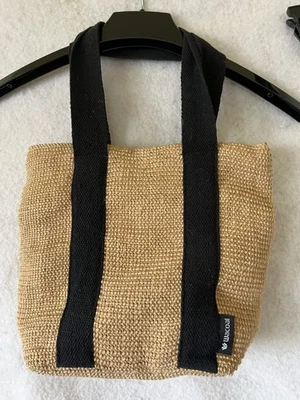 Bolso de mano Wacoal de yute y algodón con doble correa Foto 1 de 4