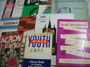 Lot of 10 CHRISTMAS AND SPIRITUAL MUSIC BOOKS. Organ and Piano And More - Picture 1 of 13
