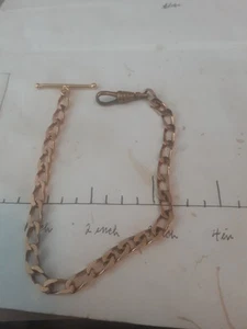Old pocket watch chain, gold filled 10 in.,as Pictured ,beauty - Picture 1 of 2