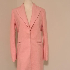 Pandora Rosa Wolle Ein Knopf Gefüttert Mantel Größe Small EUC - Bild 1 von 9