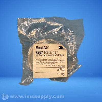 3M 7287 Bag of 2 Easi-Air Retainers for Gas and Vapor Cartidges FNFP - Image 1 of 4