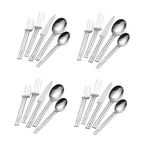Sasaki Windows 18/8 Stainless Steel 20pc. Flatware Set (Service for Four) - Picture 1 of 6