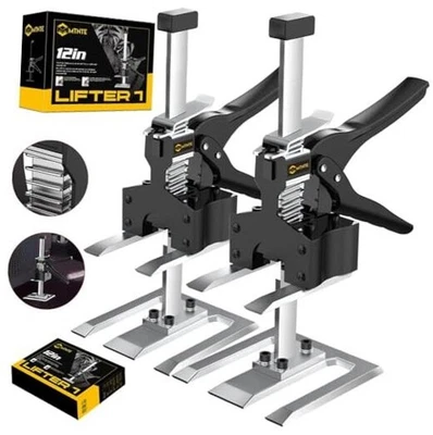 Manija de ahorro de mano de obra 12 pulgadas para muebles gato elevador de paneles de yeso para pared negro y amarillo Foto 1 de 4