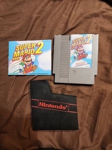 Super Mario Bros 2 (Nintendo NES, 1988) w Manual - Picture 1 of 2