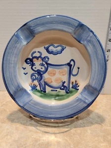 M A Hadley Pottery Ashtray Trinket Dish Cow - Picture 1 of 8
