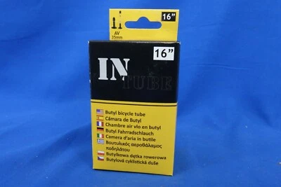 New 16" x 1.95" - 2.125" Schrader Valve Bicycle Bike Inner Tube **Qty Options** - Image 1 of 3