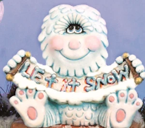 Let it Snow Abominable Ready to Paint, unbemalte Keramik Biskuit - Bild 1 von 1
