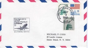 LUFTHANSA FIRST FLIGHT DC10 LH439,  ATLANTA, GA  1980  FDC18613 - Picture 1 of 2