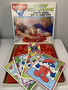 VTG Smurf PUZZLE GAME 1983 Playskool Mix & Match C200 - Picture 1 of 12
