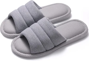Summer House Slippers for Women Men Breathable Waffle Indoor Slippers Slip-On Op - Picture 1 of 8