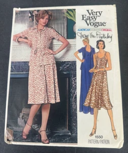 VOGUE American Designer Pattern 1550 DIANE VON FURSTENBERG Size 12 CUT - Picture 1 of 3