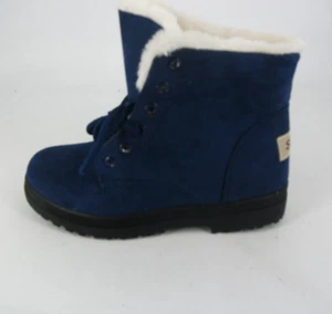 SQL blau Winter Schnürstiefel UK 3 EU 36 JS9 TT 04 - Bild 1 von 7