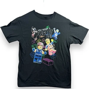 Lego Movie T-Shirt Youth Small S Black You Want A Piece Of Us Short Sleeve - Picture 1 of 8