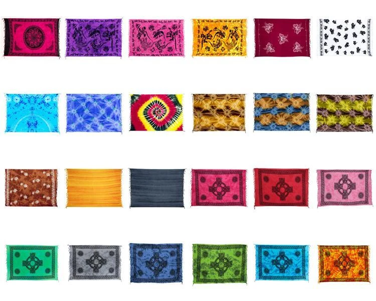 55 Modelle Sarong Pareo Wickelrock Strandtuch Pareos Tier Motive Wickeltuch Tuch - Bild 1 von 1