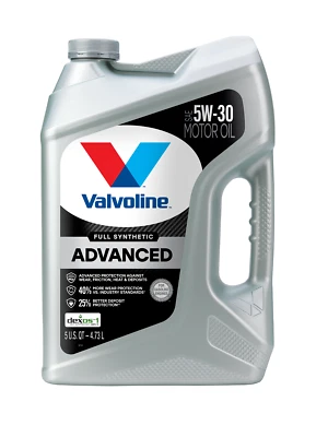 Valvoline Advanced Full Synthetic 5W-30 Motor Oil 5 QT - Image 1 of 4