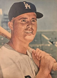 1963 Ron Fairly Los Angeles Dodgers Magazinseite Fotodruck Vintage 8 x 11 Baseball - Bild 1 von 5