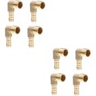  8 Pcs Copper Hose Right Angle Fittings Air Coupler and Plug