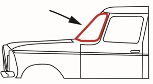 Windshield Seal | 1947-50 Studebaker with 2 pc. Windshield & Moulding | 284869 - Picture 1 of 1