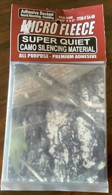 Flleece Super Quiet Archery Adhesive Bow  Sight Silencing Comfort Camo-Pad $6.99 - Image 1 of 4