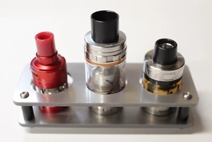 E- Zigarettenständer E Zigarettenhalter Liquid Halter Ständer Verdampfer Silber - Bild 1 von 8